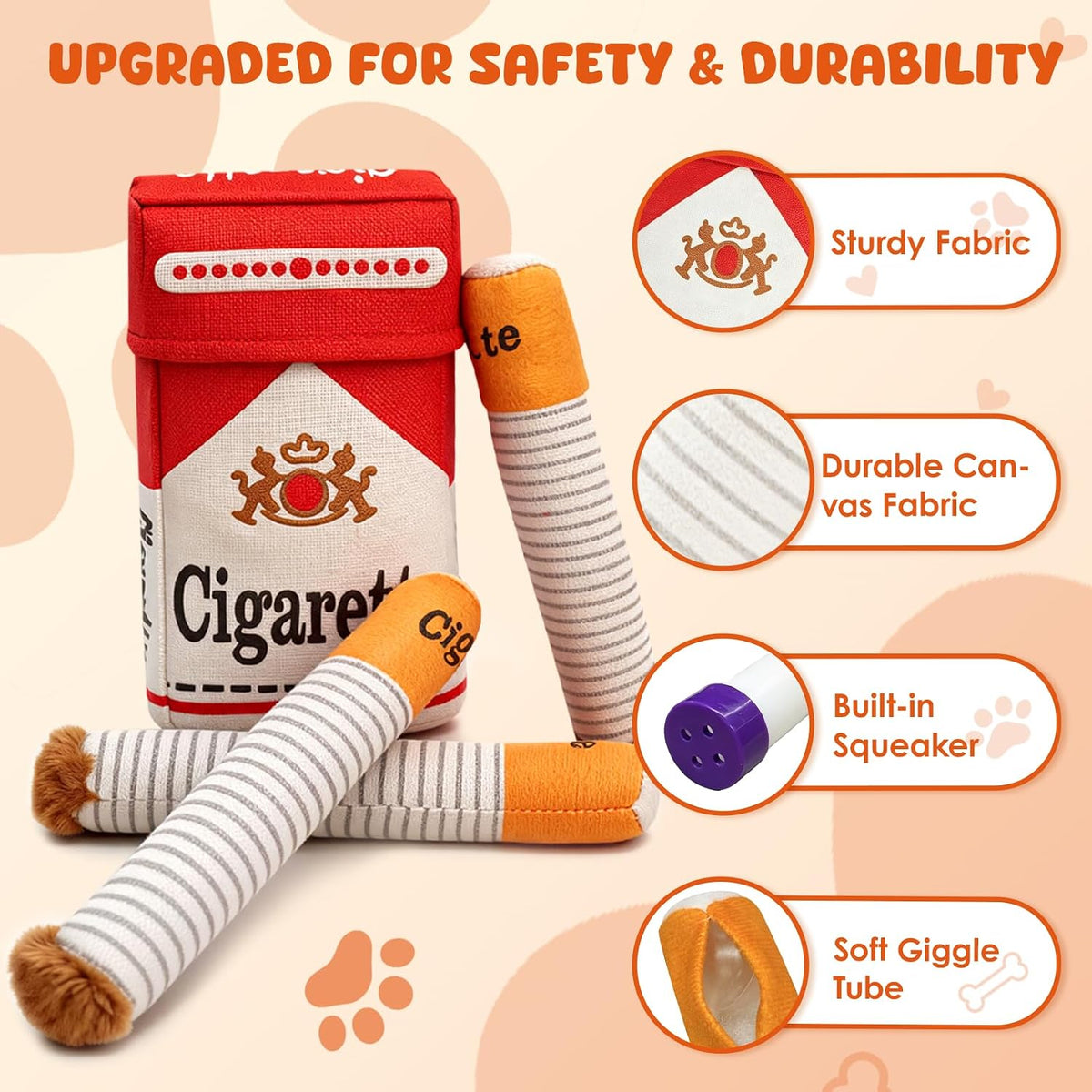 Funny Dog Toys for Small Medium Dogs, Squeaky Interactive Dog Toy
