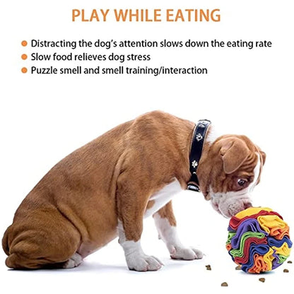 Dog Snuffle Ball Mat Sniffing Training Blanket Detachable Pads Puzzle Interactive Toy for Dogs Cats Pet Educational Supplies