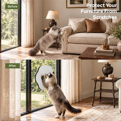 Wall Mounted Cat Scratcher, Decorative Scratching Board for Cats